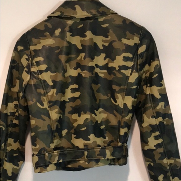 NWT Michael Kors Smoky Olive Cameo Cropped Jacket - Picture 5 of 10